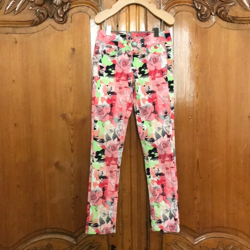 Justice Premium Flowered Girls Jeans